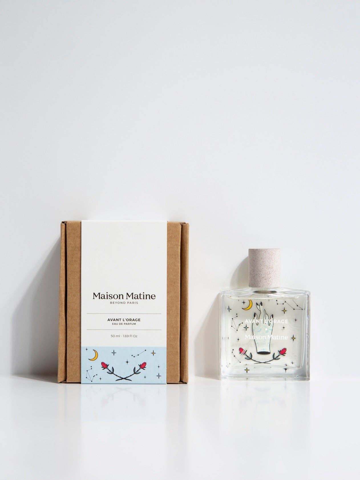Maison Matine perfume bottle and packaging on a white background