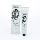 Sea Salt & Lavender shea butter hand & body crème packaging with octopus illustration on a white background