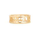 The Roman Numeral Band is a perfect gift for birthday, anniversary or graduation. &nbsp;This personalized band can also be a great wedding band. It comes in 4.5mm and 6mm widths, ensuring a perfect match for our settings.&nbsp;