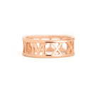 The Roman Numeral Band is a perfect gift for birthday, anniversary or graduation. &nbsp;This personalized band can also be a great wedding band. It comes in 4.5mm and 6mm widths, ensuring a perfect match for our settings.&nbsp;