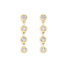 These timeless Diamond Links Earrings are perfect for everyday wear. They will radiate with every movement. Featuring natural diamonds set in 14k bezel links, designed in an earring post style.