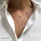 Jamie Park Jewelry - Diamond Initial Heart Charm Necklace