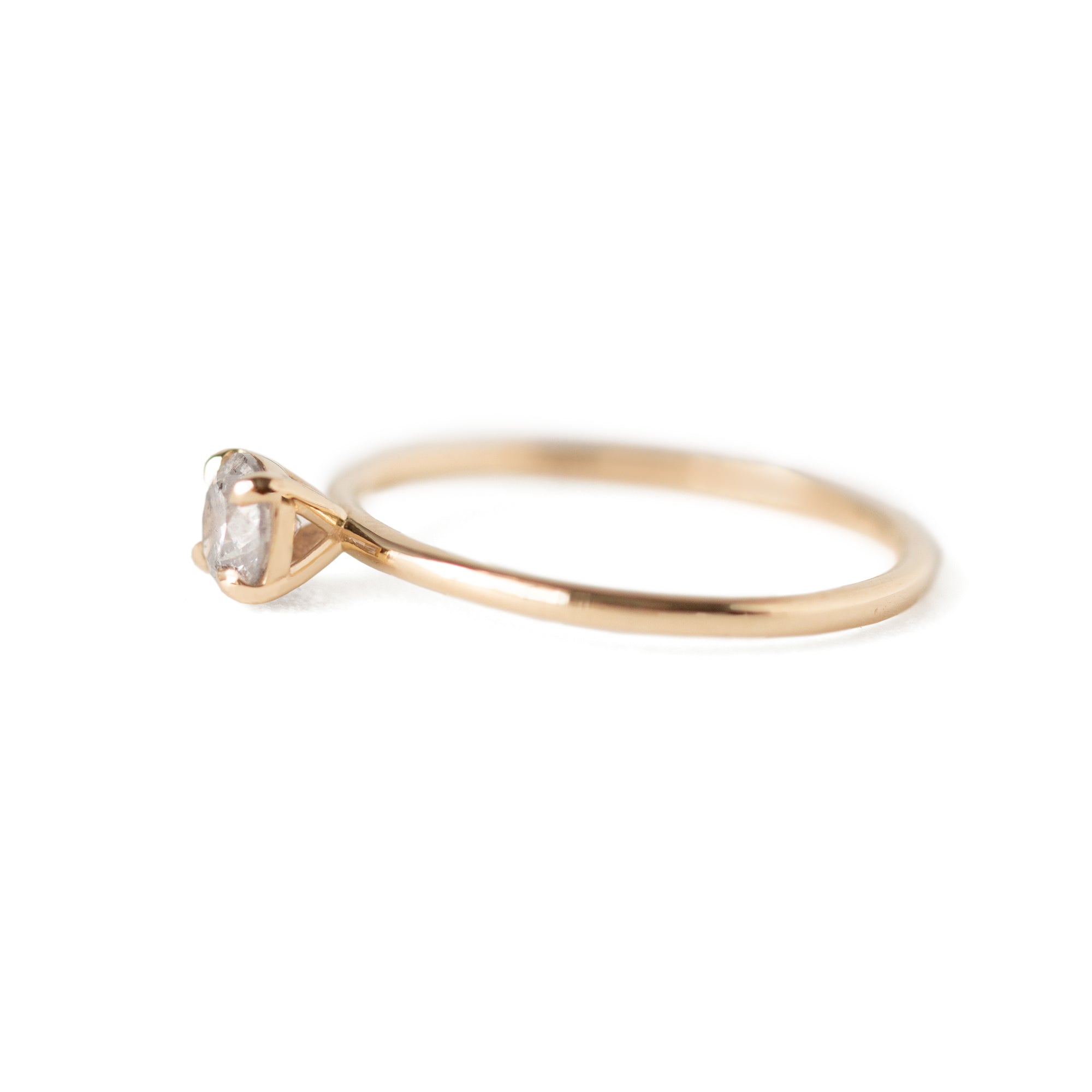 Jamie Park Jewelry - 1/2 ct. Round Salt and Pepper Solitaire Ring