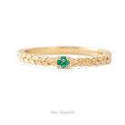 Jamie Park Jewelry - Meadow Birthstone Ring Celebrate your or special one's birthday with the Meadow Birthstone Ring in 14K gold. This versatile ring features the intricate Meadow pattern, adding effortless elegance to your everyday outfits. With its sophisticated design, it's the perfect choice for any occasion - from casual to formal.&nbsp;