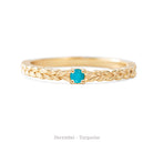Jamie Park Jewelry - Meadow Birthstone Ring Celebrate your or special one's birthday with the Meadow Birthstone Ring in 14K gold. This versatile ring features the intricate Meadow pattern, adding effortless elegance to your everyday outfits. With its sophisticated design, it's the perfect choice for any occasion - from casual to formal.&nbsp;