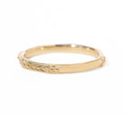 Jamie Park Jewelry - Flower Market Band Add effortless elegance to your everyday style with the Flower Market Band. The intricate vintage inspired pattern exudes sophistication, making it a perfect choice for both casual and formal occasions. Elevate your look with this beautiful and versatile piece, perfect as a standalone band or as a complement to your engagement ring or wedding band. Edit alt text