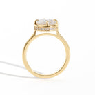 The Riviera Hidden Halo Ring features a 2ct Old European cut diamond or moissanite set in a collet setting, with a delicately highlighted hidden halo beneath. This elegant and romantic design effortlessly blends old-world charm with a modern aesthetic. It’s the perfect choice for engagements, milestone celebrations, birthdays, and anniversaries, making it a timeless piece.