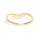 This gently curved, sculpted Starburst Diamond Contour Band is designed to complement your engagement ring with effortless elegance. Its graceful silhouette and subtle sparkle make it a timeless accent to your ring stack.