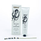 Sea Salt & Lavender shea butter hand & body crème packaging with octopus illustration on a white background