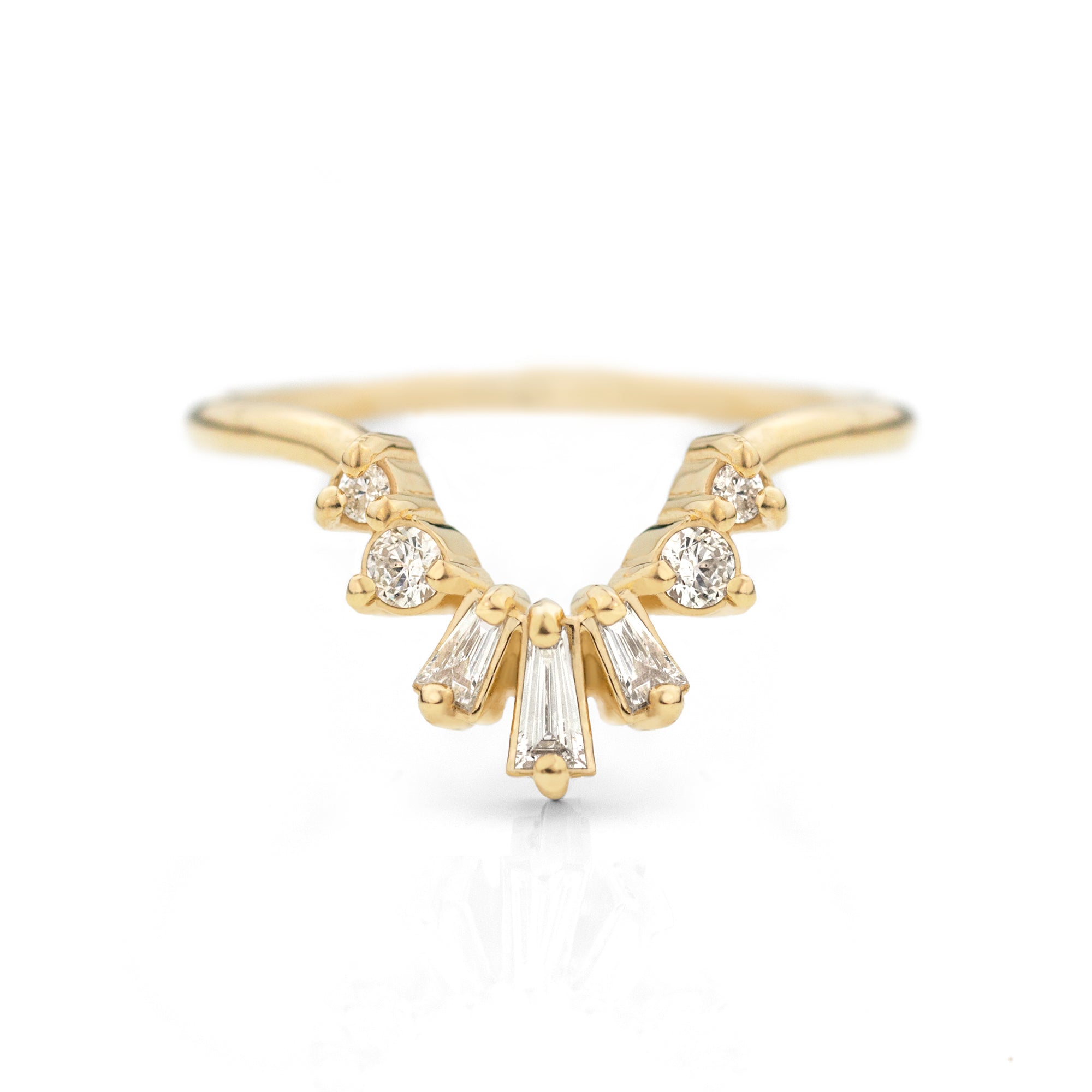 Baguette Contour Band by Jamie Park Jewelry