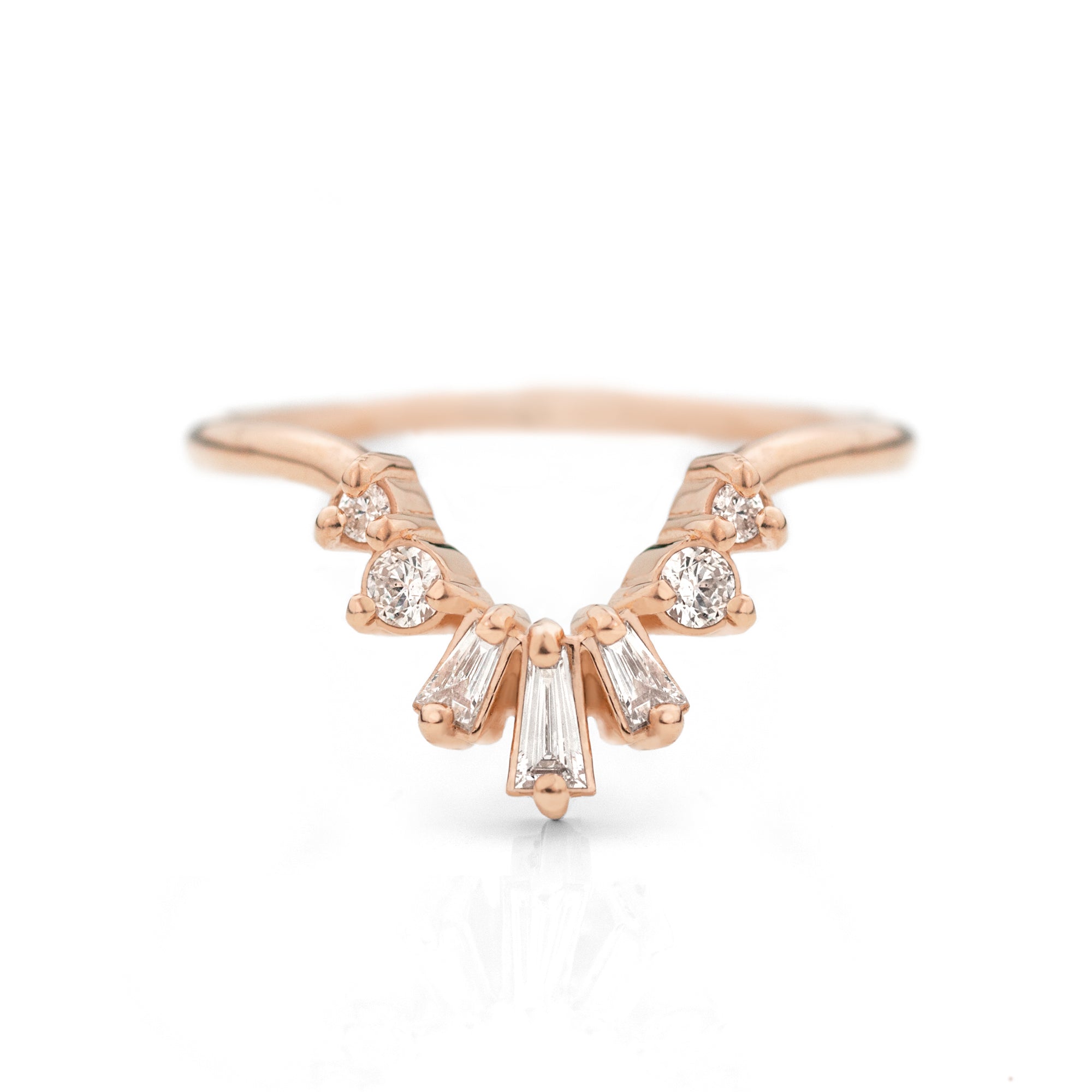 Baguette Contour Band by Jamie Park Jewelry