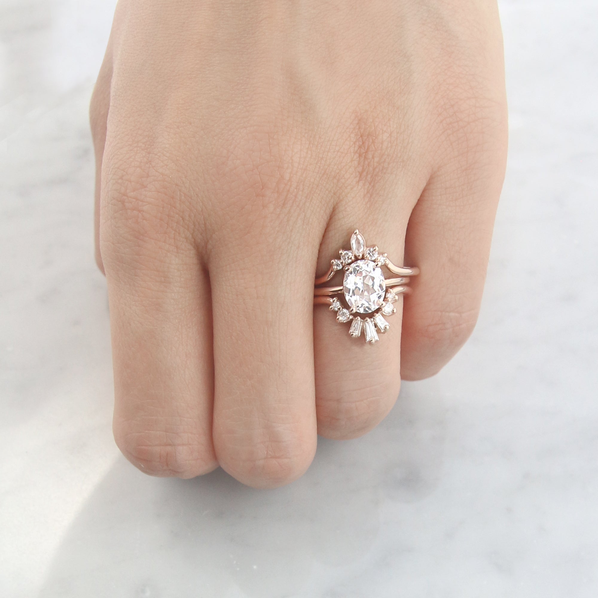 Baguette Contour Band by Jamie Park Jewelry