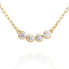 JAMIE PARK JEWELRY| Four Diamond Necklace 