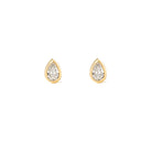 0.1 CT Pear Cut Diamond Stud Earrings
