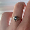 Jamie Park Jewelry -1.13 tcw. Hexagon Cut Salt and Pepper Diamond Ring