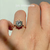 Jamie Park Jewelry -2ct. Peonia Round Six Prong Solitaire Ring - Lab White Sapphire/ Moissanite