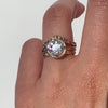 The Riviera Hidden Halo Ring features a 2ct Old European cut diamond or moissanite set in a collet setting, with a delicately highlighted hidden halo beneath. This elegant and romantic design effortlessly blends old-world charm with a modern aesthetic. It’s the perfect choice for engagements, milestone celebrations, birthdays, and anniversaries, making it a timeless piece.