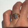 The Hera Ring features a 1ct. oval diamond or moissanite set in a delicately milgrained setting. This elegant and romantic design effortlessly blends old-world charm with a modern aesthetic. It’s the perfect choice for engagements, milestone celebrations, birthdays, and anniversaries, making it a timeless piece.