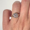 The Riviera Hidden Halo Ring features a 2ct Old European cut diamond or moissanite set in a collet setting, with a delicately highlighted hidden halo beneath. This elegant and romantic design effortlessly blends old-world charm with a modern aesthetic. It’s the perfect choice for engagements, milestone celebrations, birthdays, and anniversaries, making it a timeless piece.
