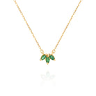 Emerald Trio Necklace by Jamie Park Jewelry
