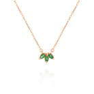 Emerald Trio Necklace by Jamie Park Jewelry